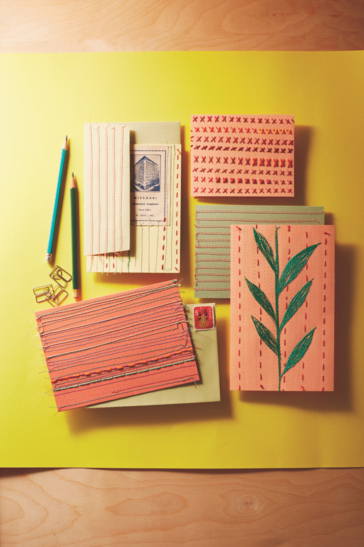 DIY Embroidered Notecards