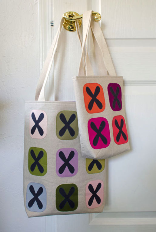 How to make a modern tote bag in two sizes