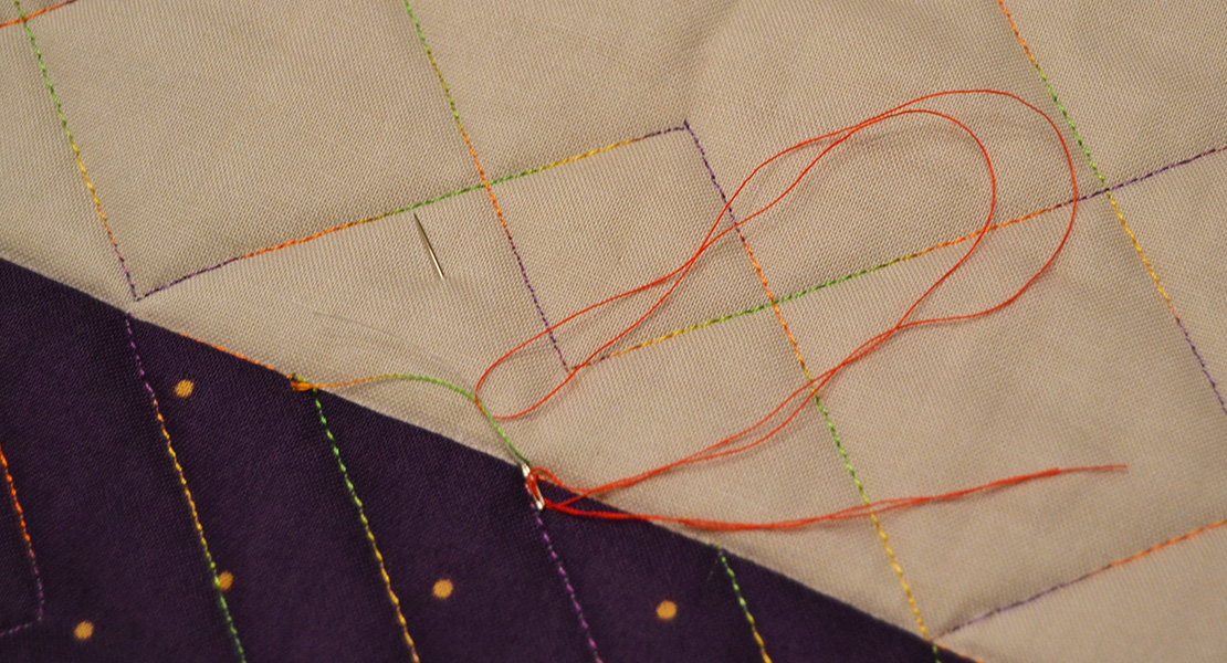 How to Burry Thread Ends on a Quilting Project