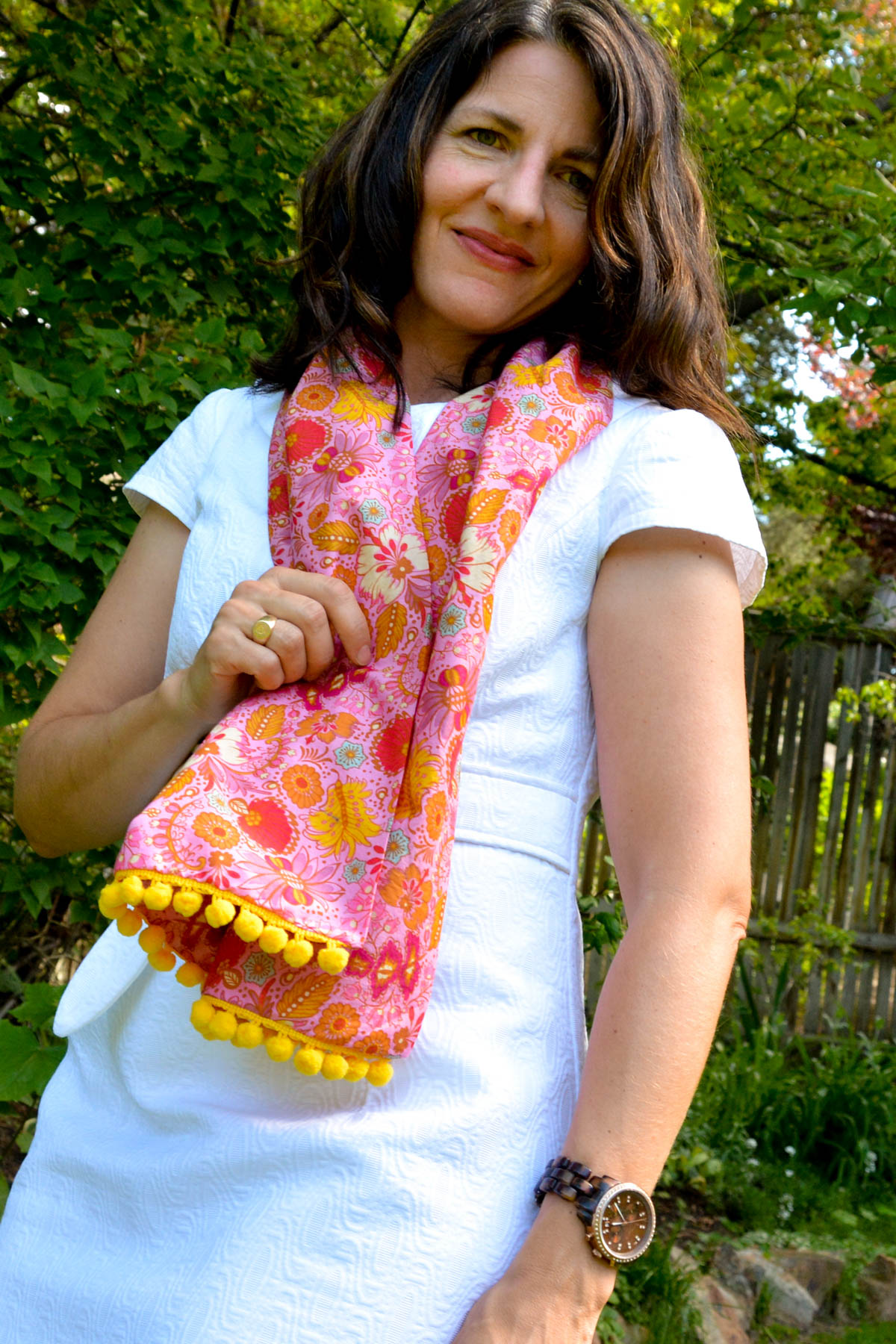 PomPom Scarf Sewing Tutorial-Finished 3