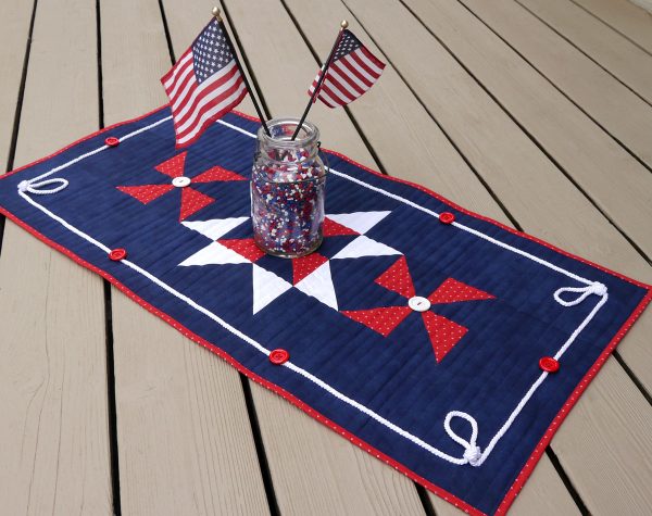 How to Sew a Patriotic Patchwork Tablerunner from WeAllSew