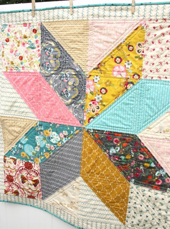 Lone Star Baby Quilt Tutorial