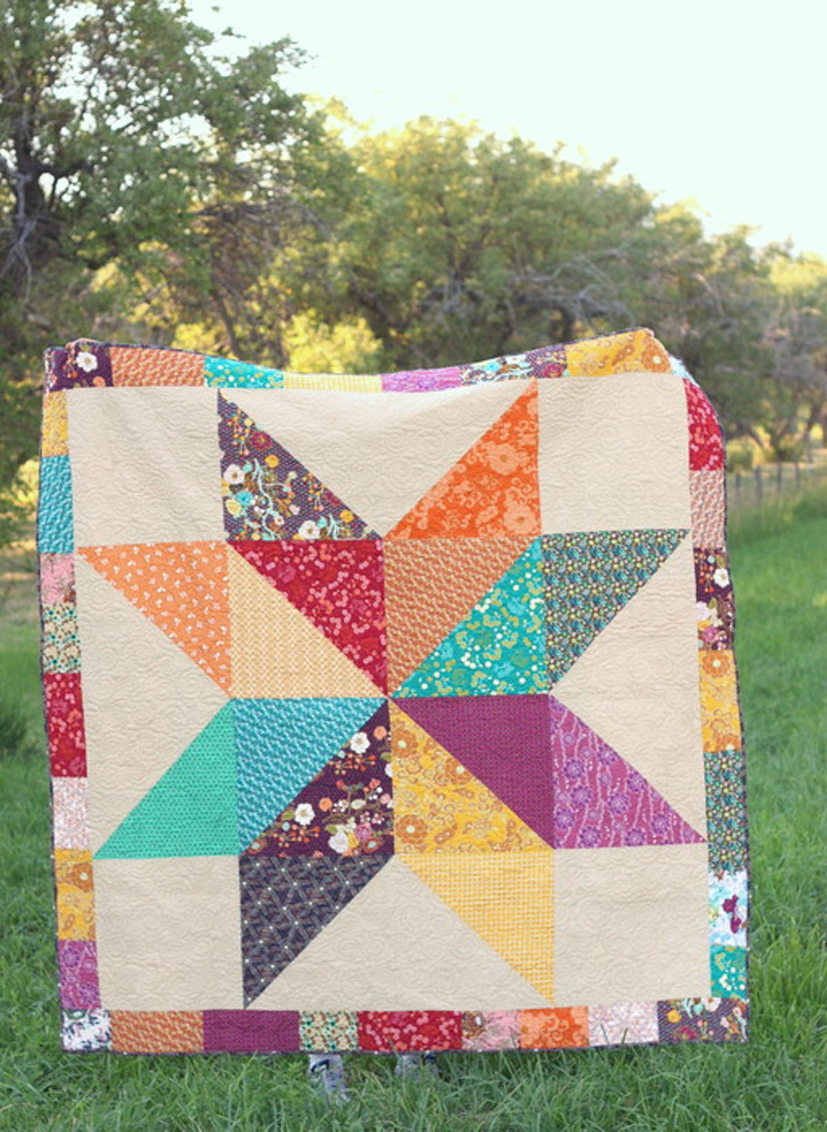 Lone Star Baby Quilt Tutorial