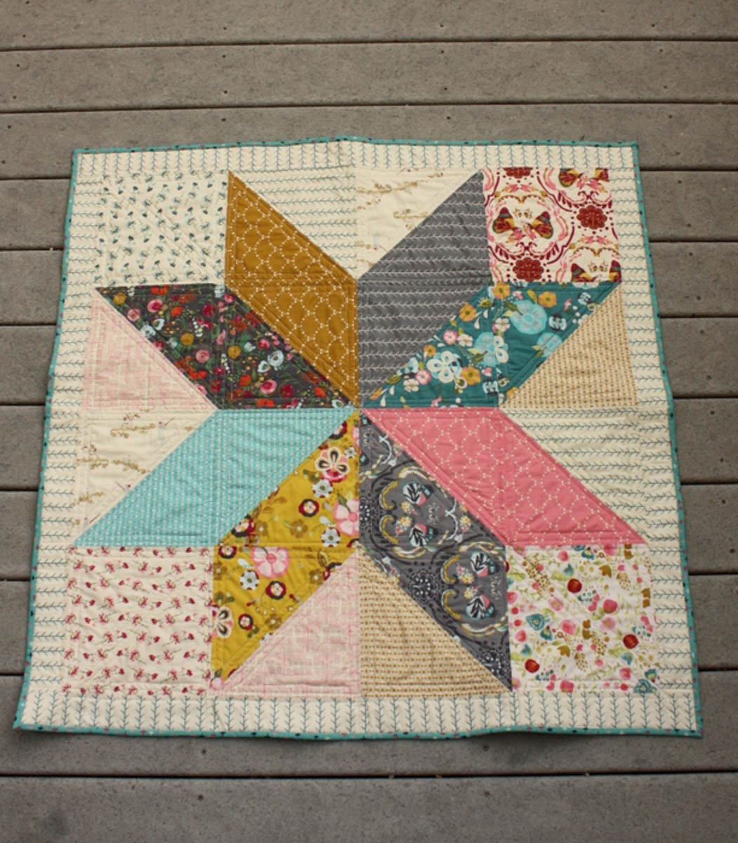 Lone Star Baby Quilt Quilt-Along Part II Finished Quilt