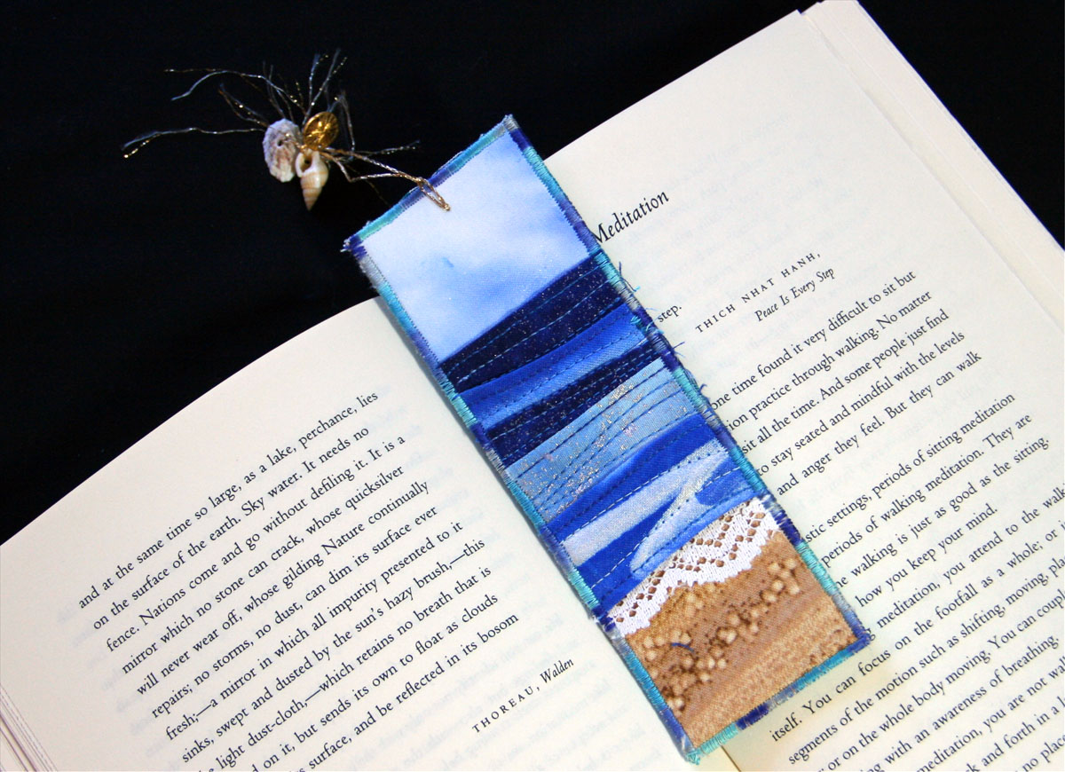 Seascape and Shells Bookmark Tutorial