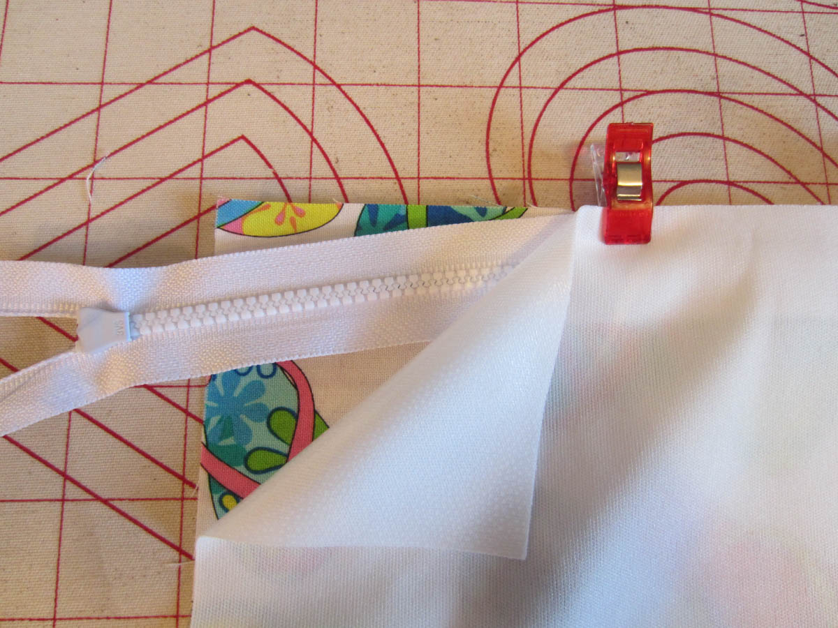 Swim Wetbag Sewing Tutorial - Create the fabric sandwich