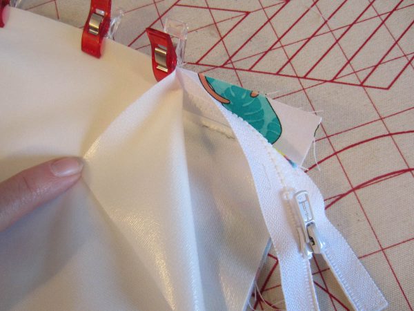 Swim Wetbag Sewing Tutorial - create fabric sandwich