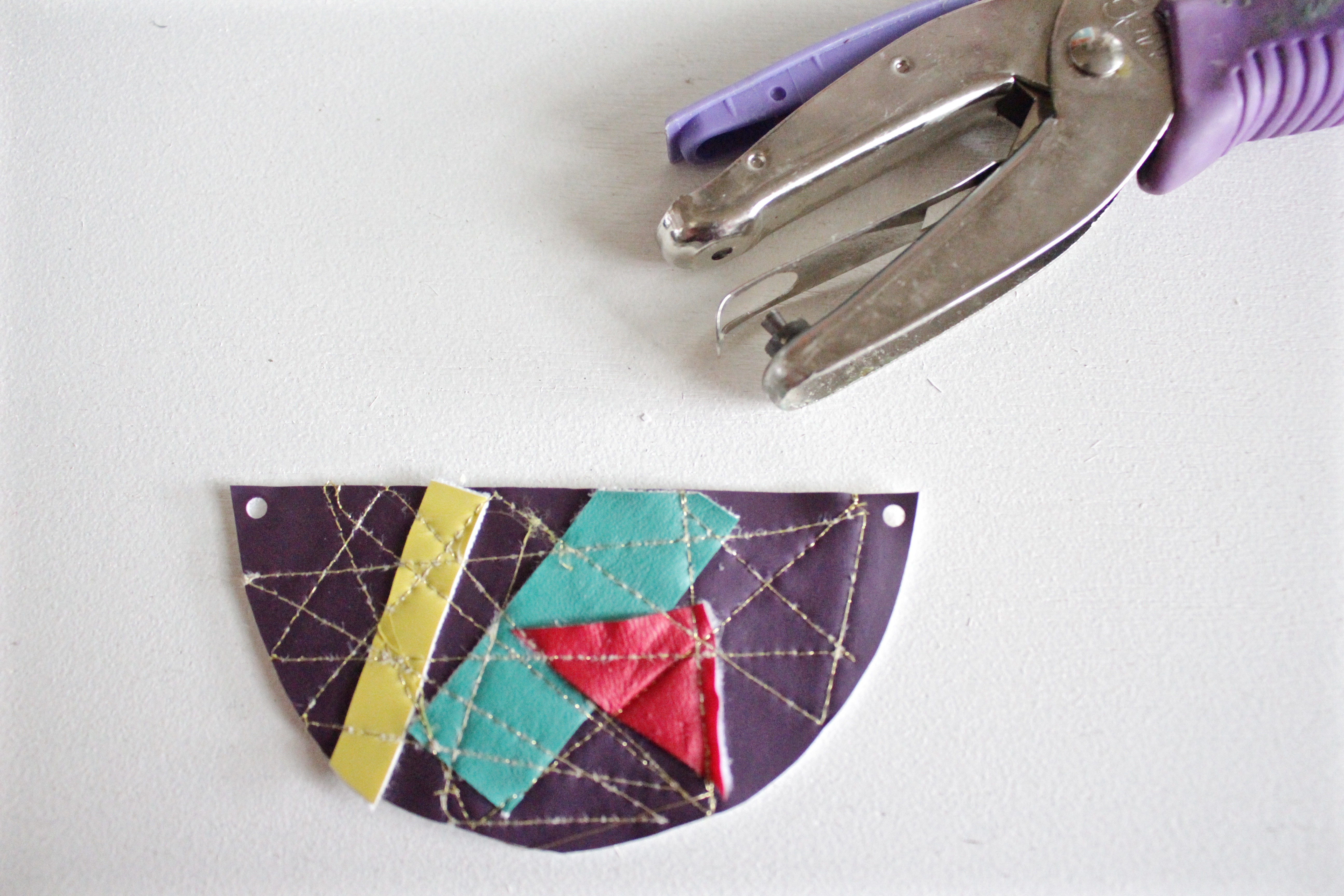 DIY Geometric Vinyl Necklace Tutorial Tutorial 1200 x 800 BERNINA WeAllSew Blog