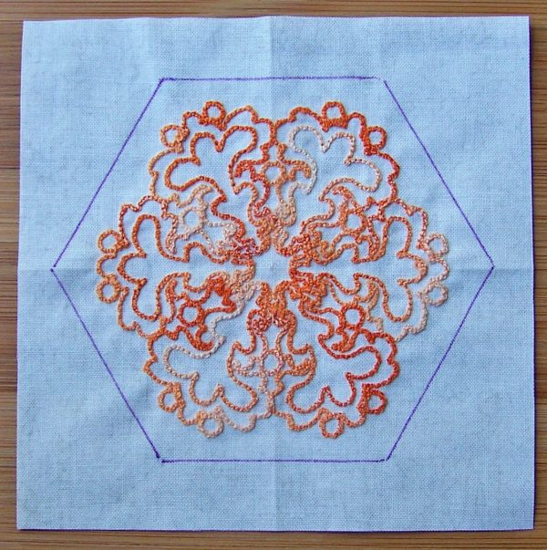 Embroidered Orange Delight Pincushion Tutorial