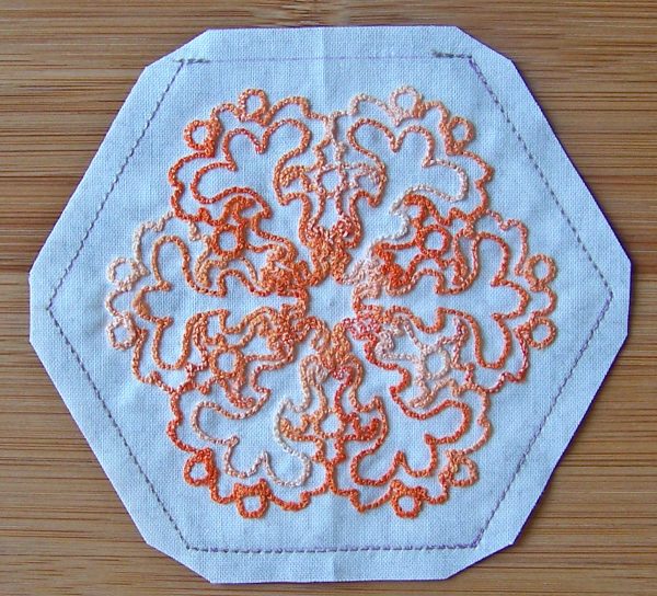 Embroidered Orange Delight Pincushion Tutorial