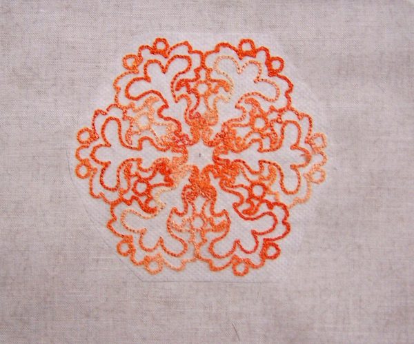 Embroidered Orange Delight Pincushion Tutorial