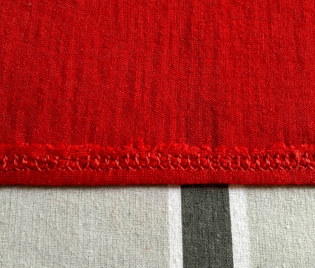 Tip for sewing stable hems on stretchy knits WeAllSew