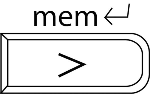 Tape Measure Stitch Tip - Memory button