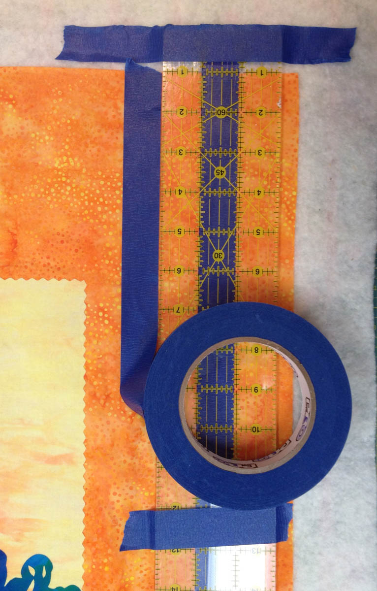 Taping Tips for Quilters - using tape as your guide