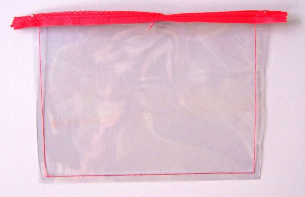 How to sew a clear vinyl zippered pouch