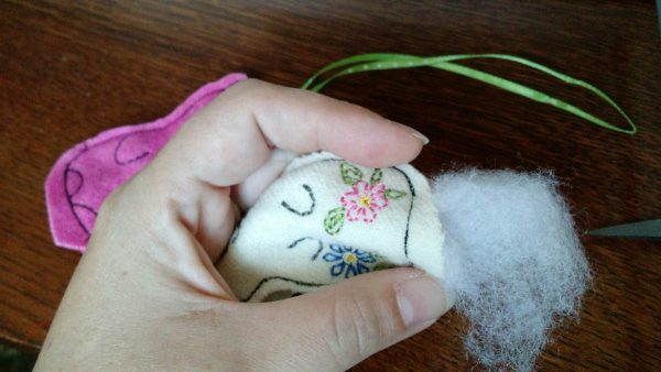 Baby Mobile Tutorial - stuffing the rabbit