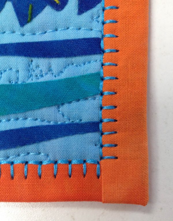 Binding Stitch Tip - Finished Blanket Stitch