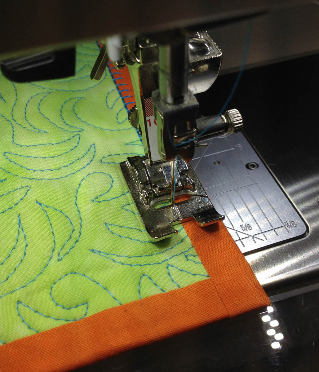 Binding Stitch Tip - Sewing the Corner