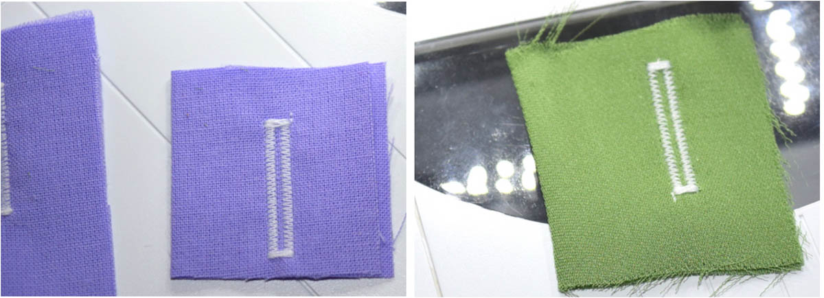Buttonhole Sewing Tip - Buttonhole with proper stabilizer