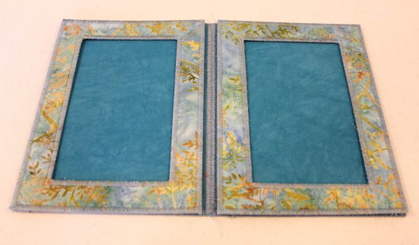 Fabric Frame Sewing Tutorial - connecting the front and back panel of the frame