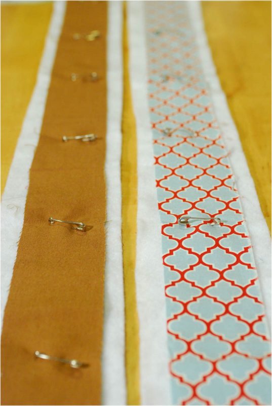 Quilted Belt Tutorial - Basting