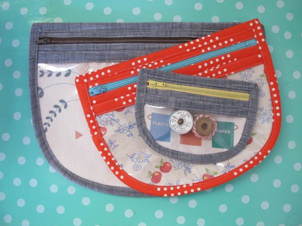 Vinyl Accent Zipper Pouch - StitchSoup