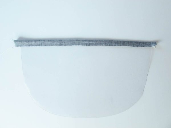 Vinyl Zip Pouch Tutorial - fold edge of binding over vinyl