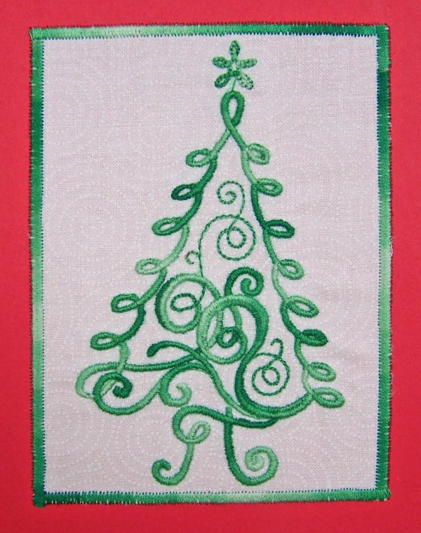 embroidered tree