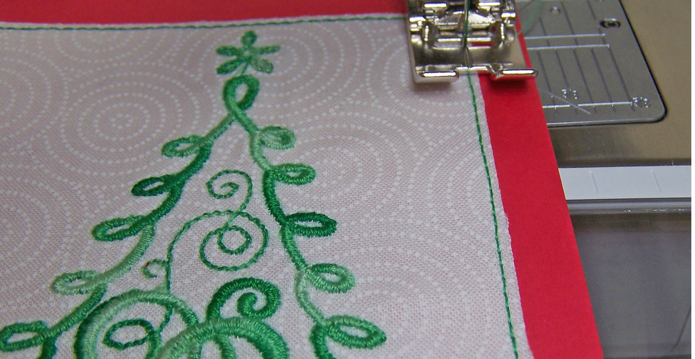 Embroidered Tree Christmas Card