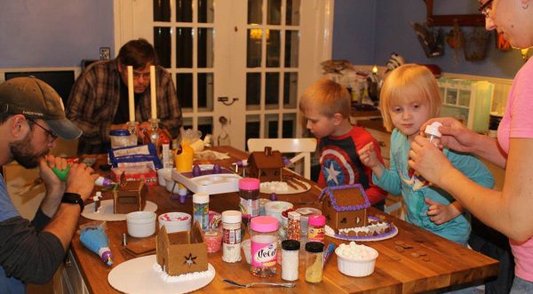 Gingerbread House Building 