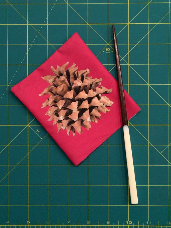Holiday Coasters Tutorial - carefully push out the corners