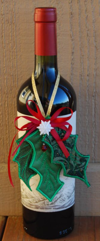 Holly Leaf Ornament decorated 