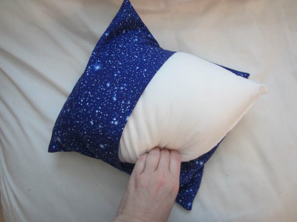 Letter to Santa Pillow Tutorial - place pillow form inside the slipcover