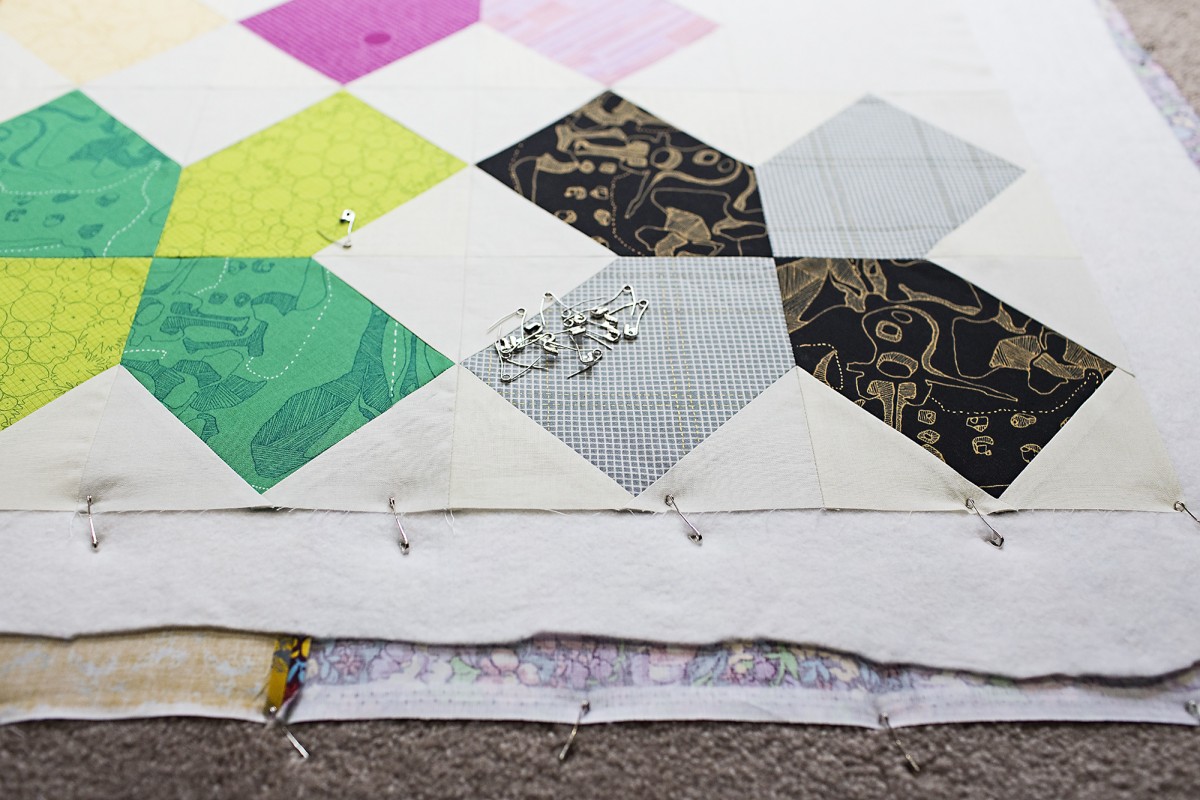 How to Pin Baste a Quilt WeAllSew