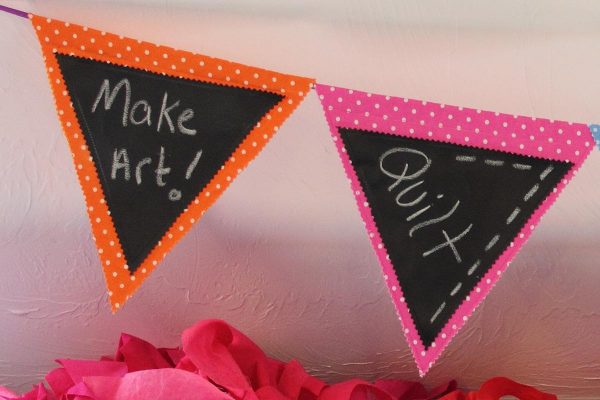 Chalk Cloth Flags Tutorial