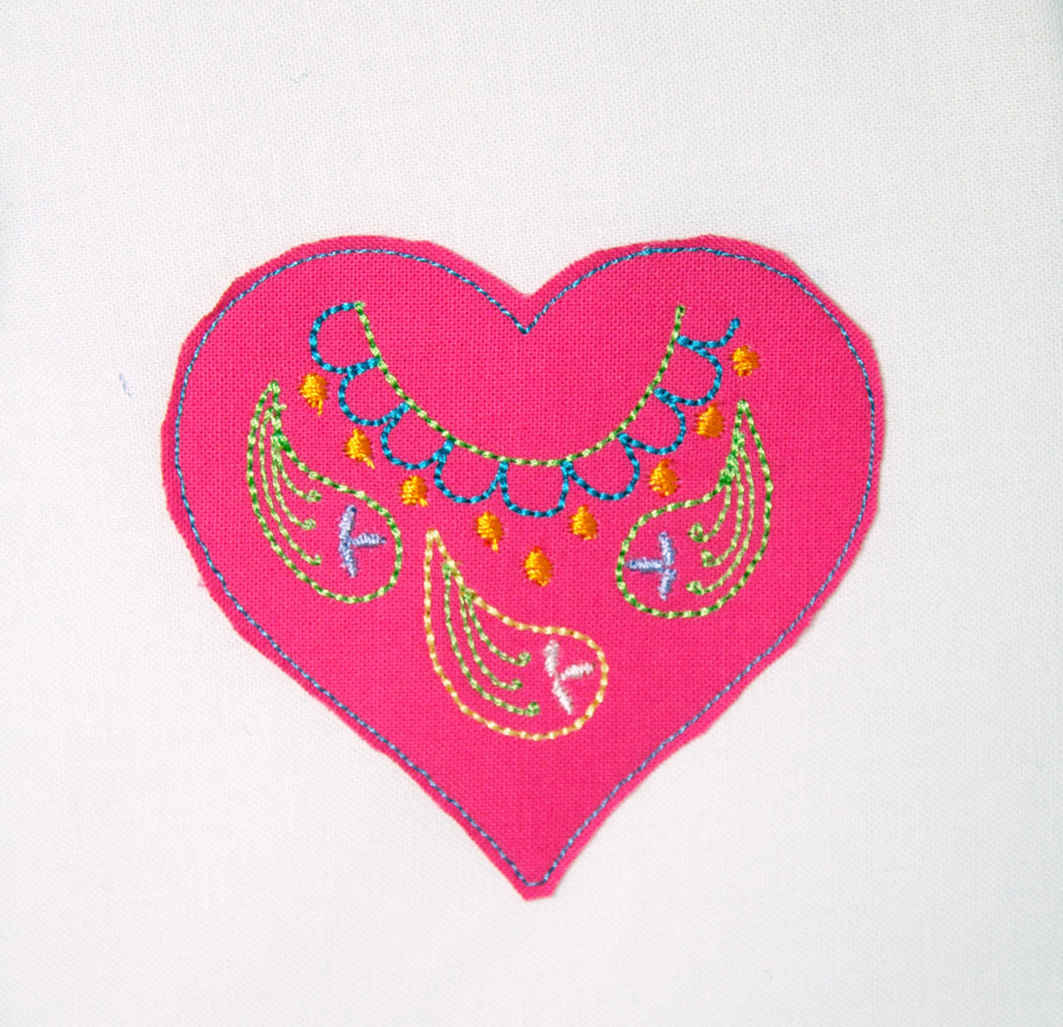 Embroidered Heart Pin Tutorial
