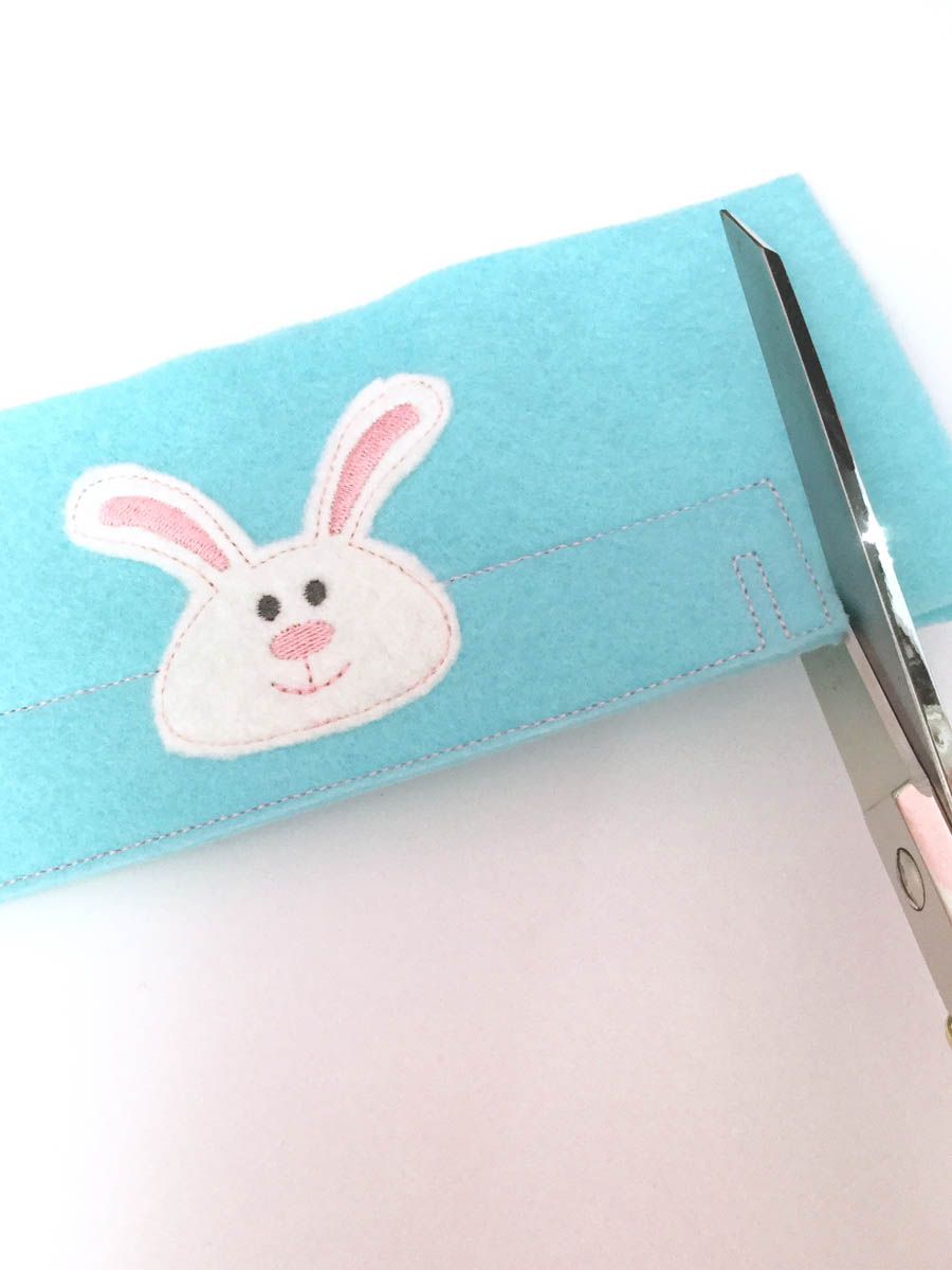 Bunny Easter Egg Holder - Trim around the project leaving a small border