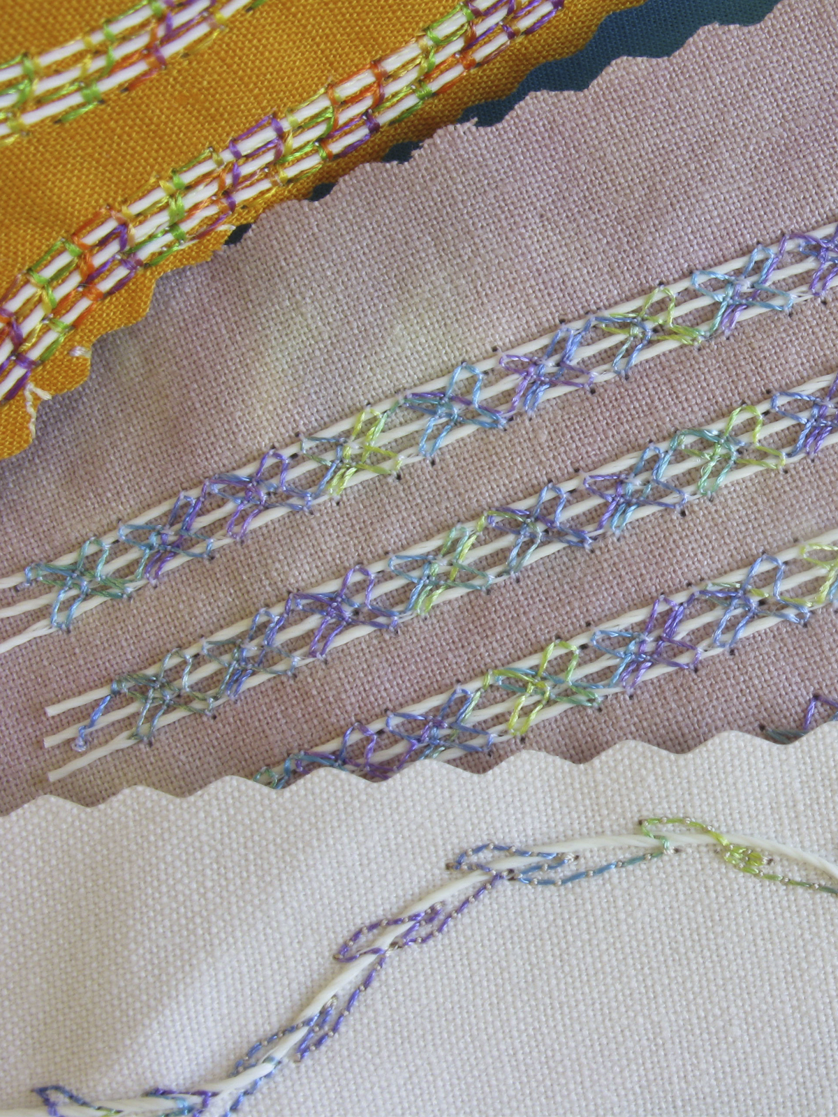 Test sample with SewGlow thread