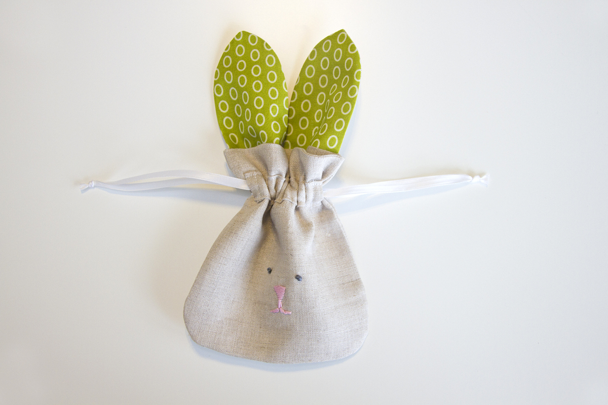 hessian bunny bags