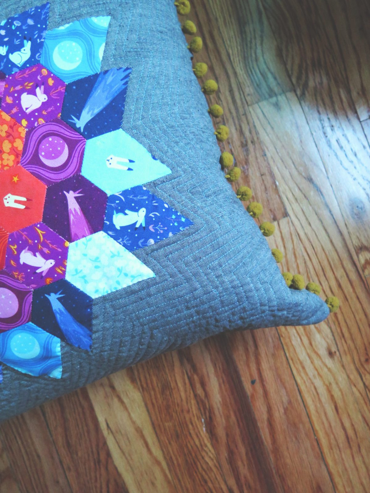 Hexagon Pillow Tutorial WeAllSew