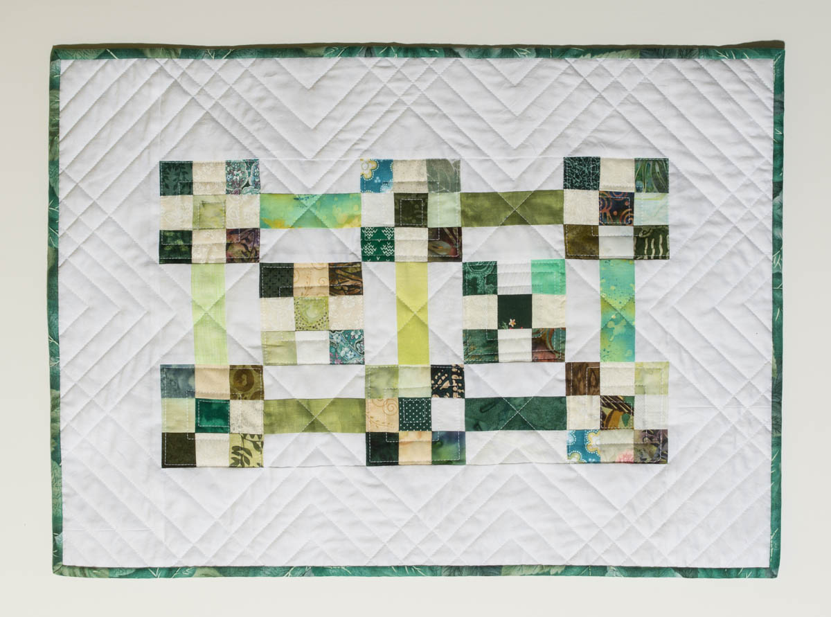 Straight Line Quilting - Finished quilt