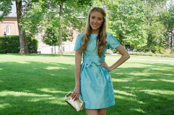 aqua 60s coctail dress