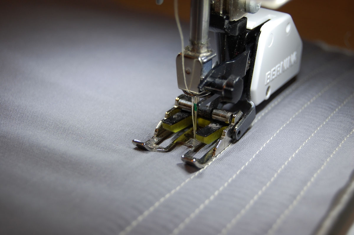 Straight line quilting with Walking foot #50