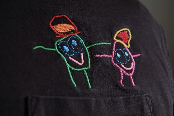 How to turn kids drawings into embroidery