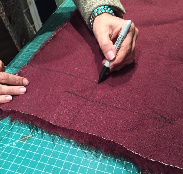 Tips for Sewing with Faux Fur by Kenneth King - Marking the Fur