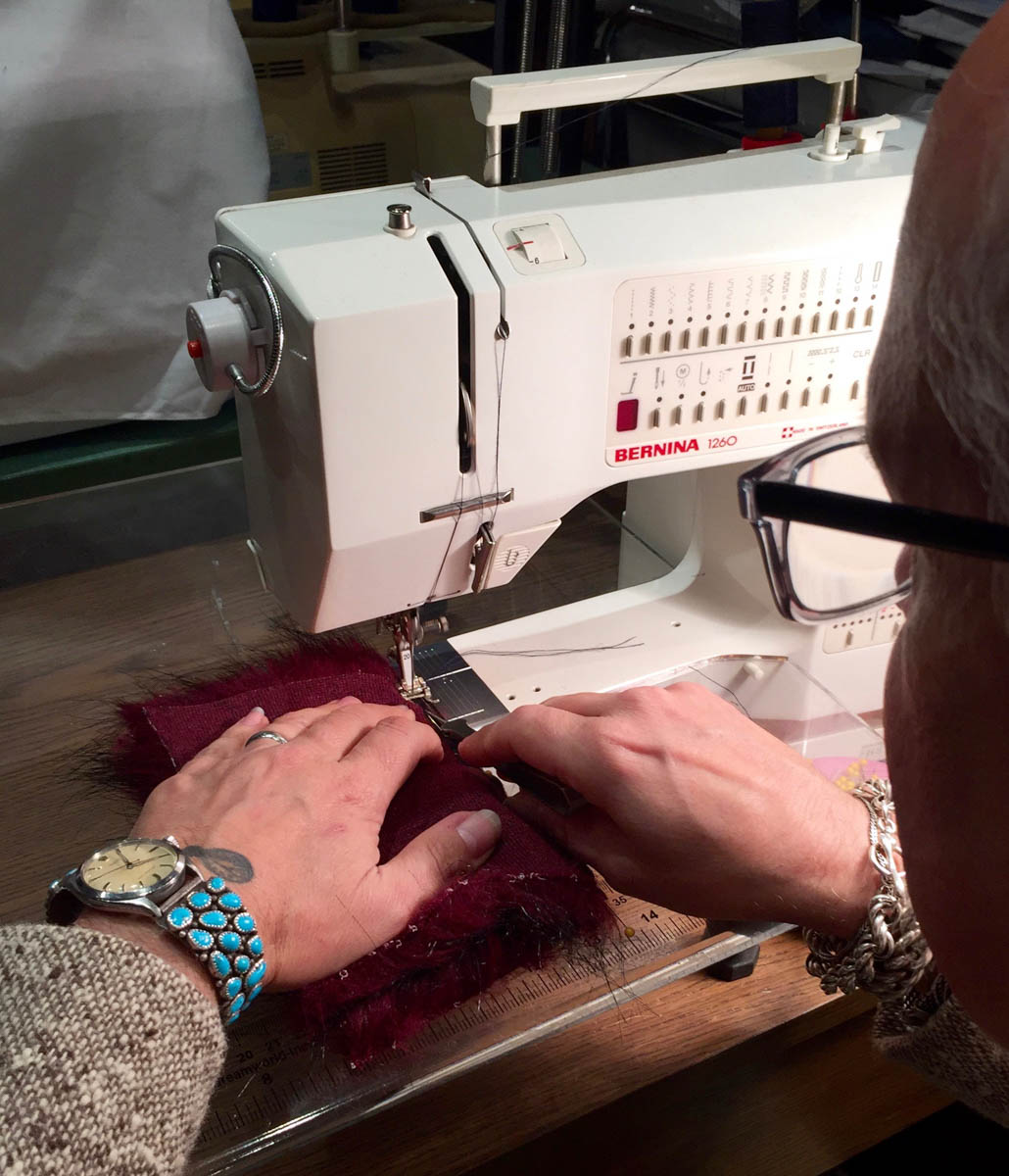 Tips for Sewing with Faux Fur by Kenneth King - sewing a seam