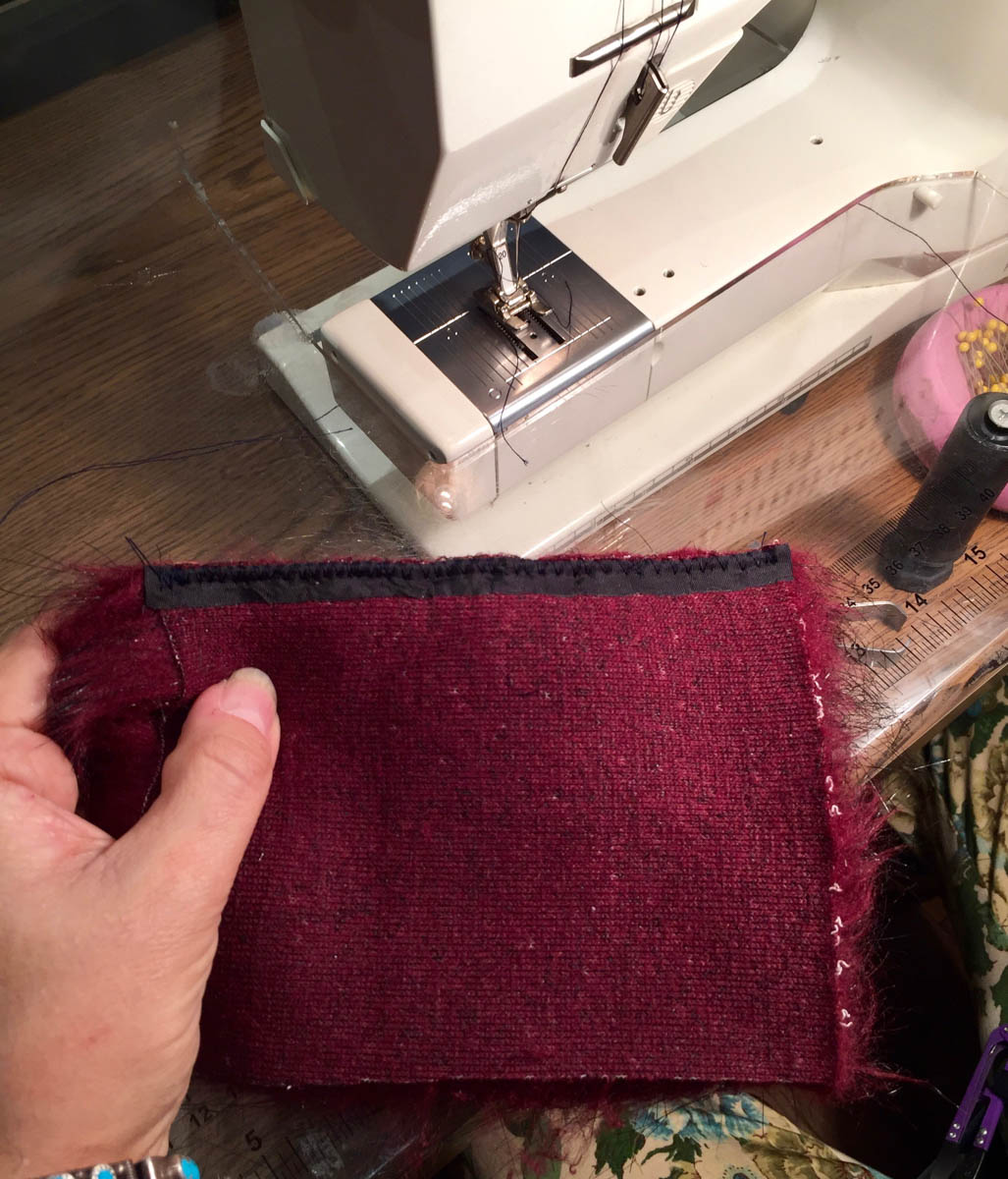 Tips for Sewing with Faux Fur by Kenneth King - finished seam