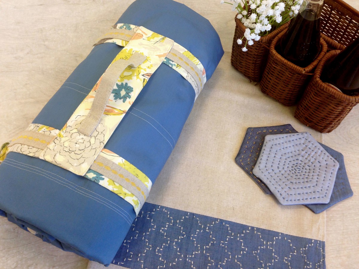 Blanket Carrier Tutorial from Art Gallery Fabrics WeAllSew