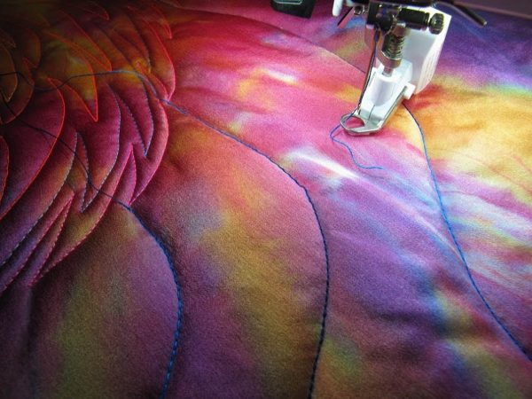 Wholecloth Artquilt Series Part II - free-motion quilting with BERNINA Stitch Regulator