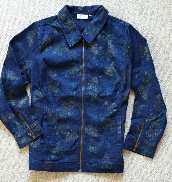 Embellished Denim Jacket-completed surface design